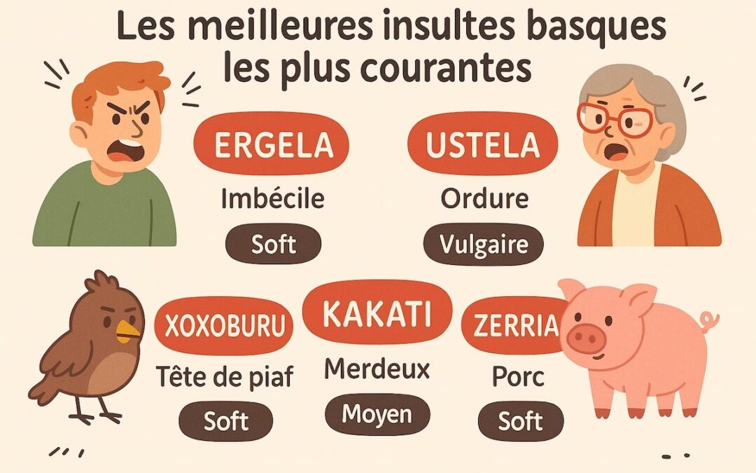 Les meilleures insultes basques les plus courantes